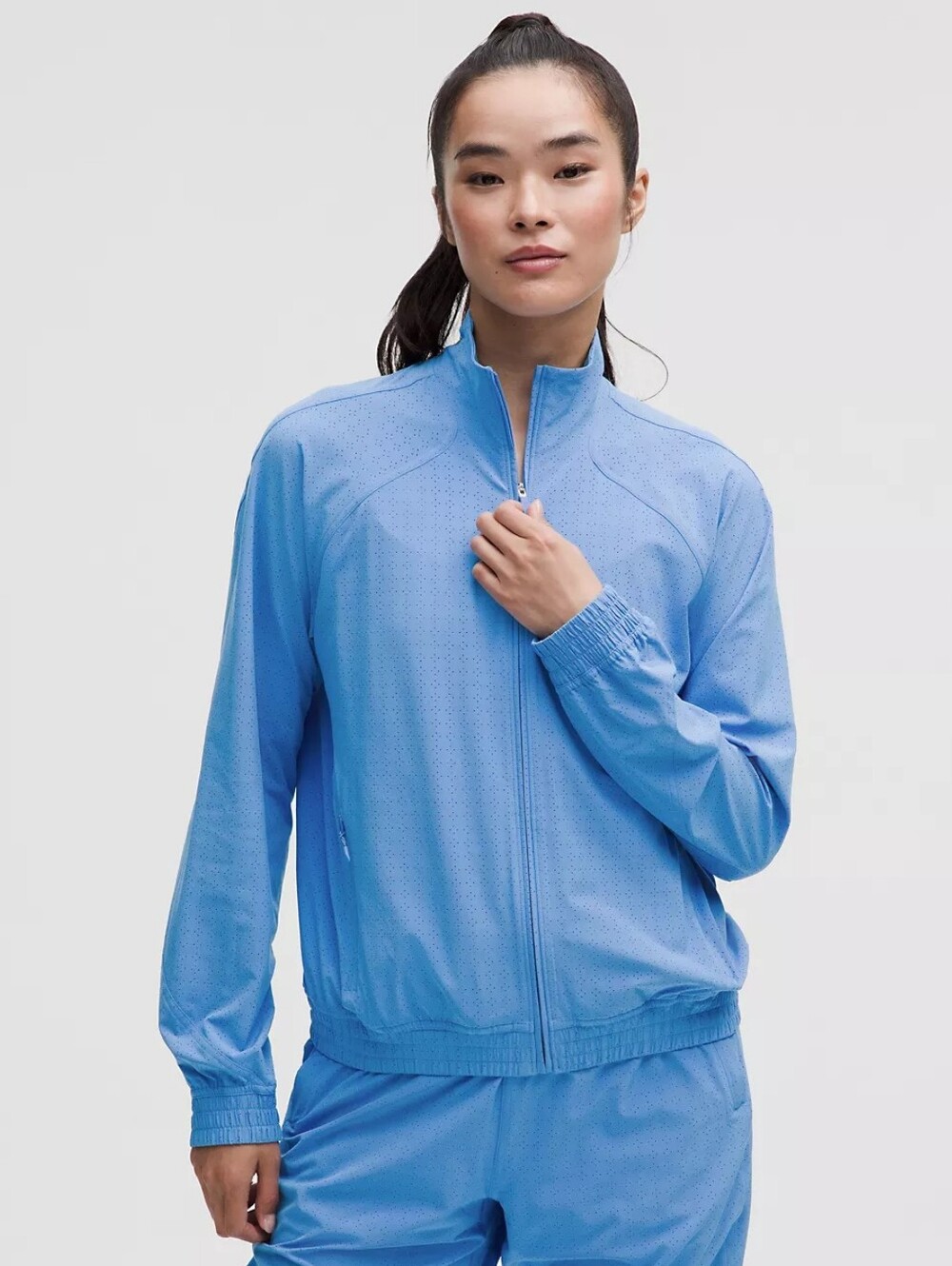 Lululemon Adapted State Perforated Track Jacket Size 12